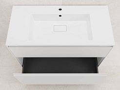 Style Line Тумба под раковину Лима 100 Plus эмаль белая матовая – фотография-5